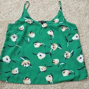 Banana Republic Green Floral Camisole